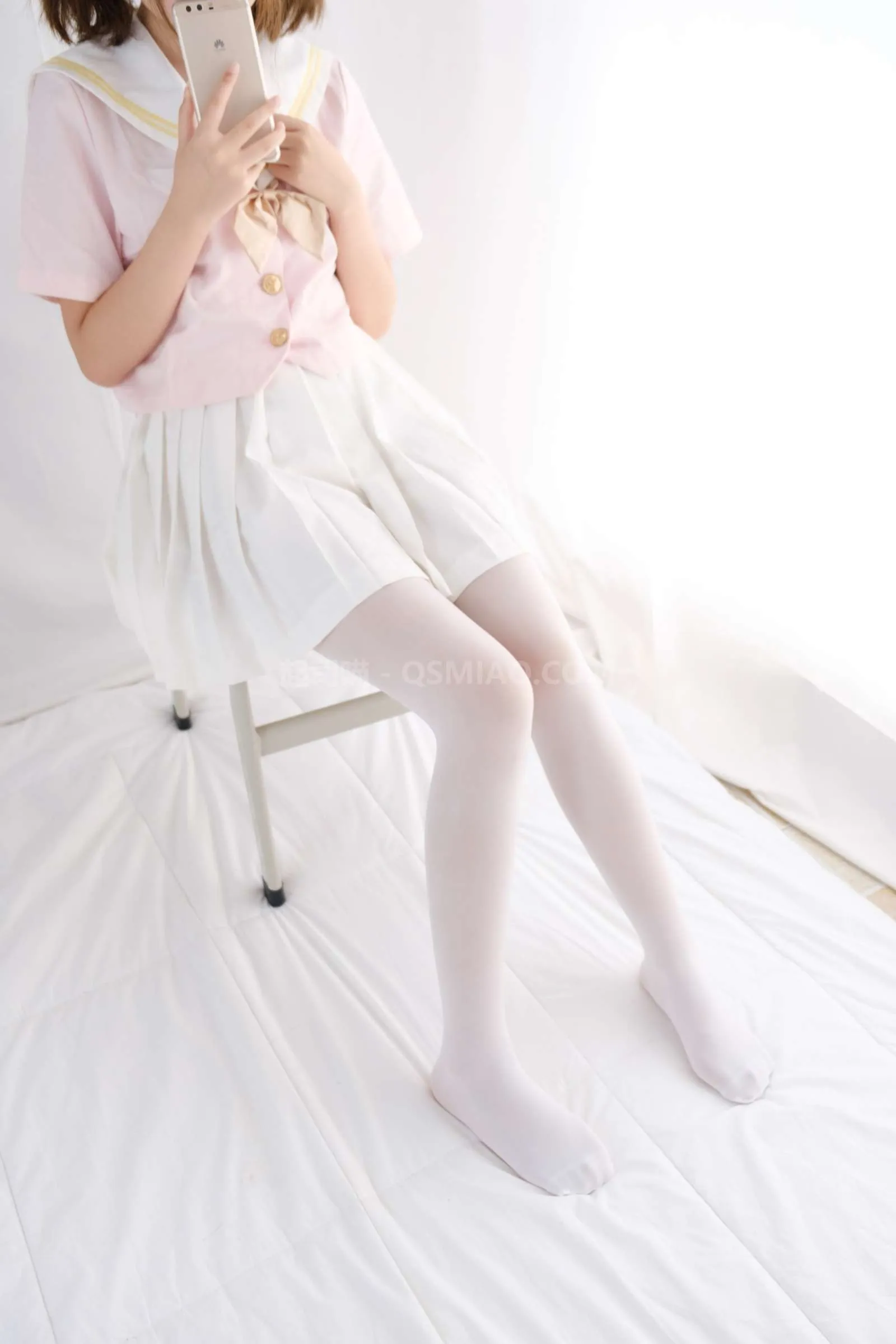 图片[3] - 喵写真 – VOL.007 课桌上白丝水手服 [55P/360M] - 起司喵