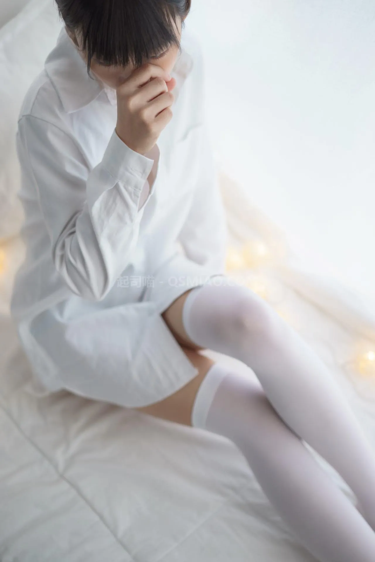 喵写真 - VOL.014 灯光白丝媚影 [74P/536M] - 起司喵