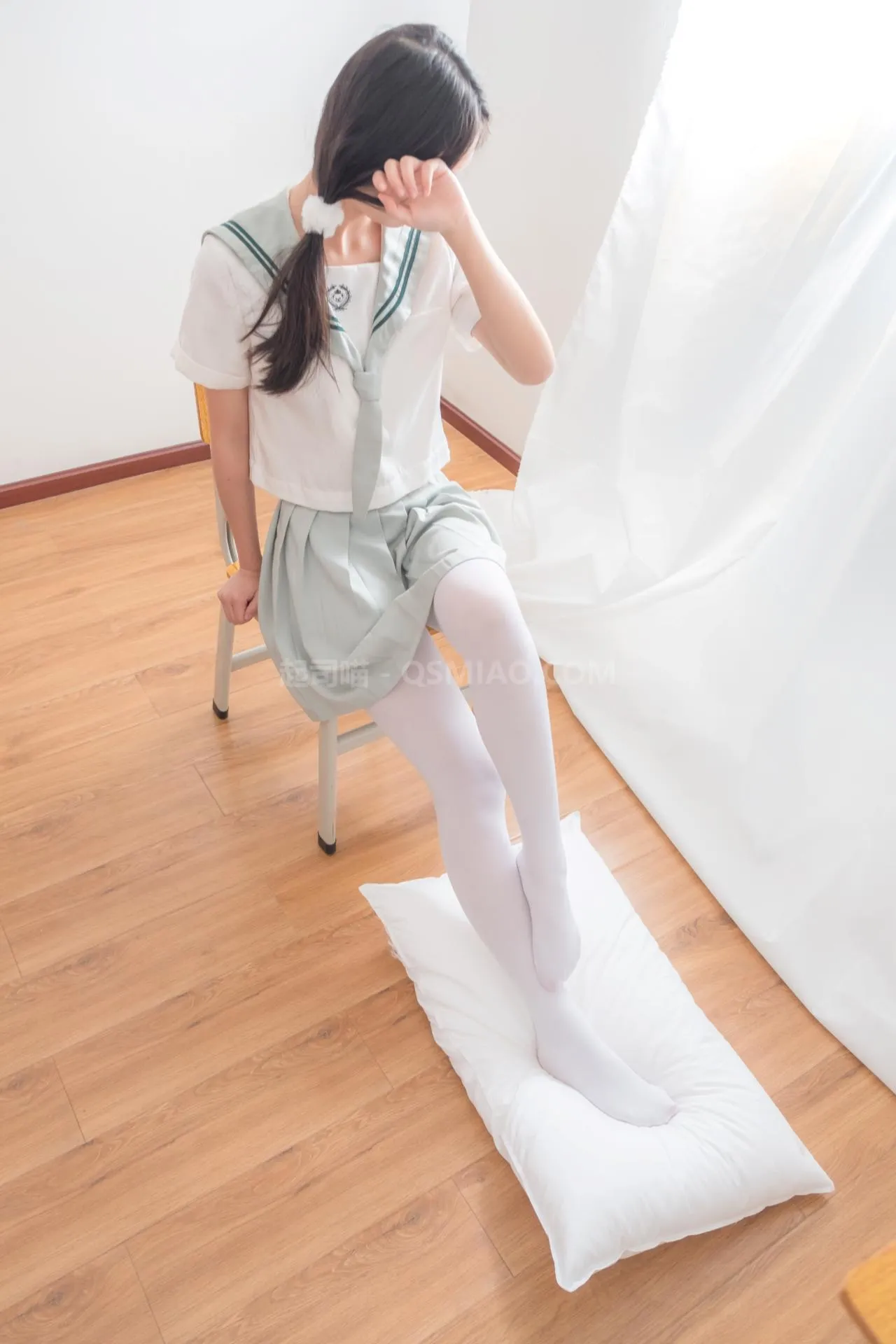 喵写真 – VOL.025 双马尾学妹白丝 [63P/201M] - 起司喵