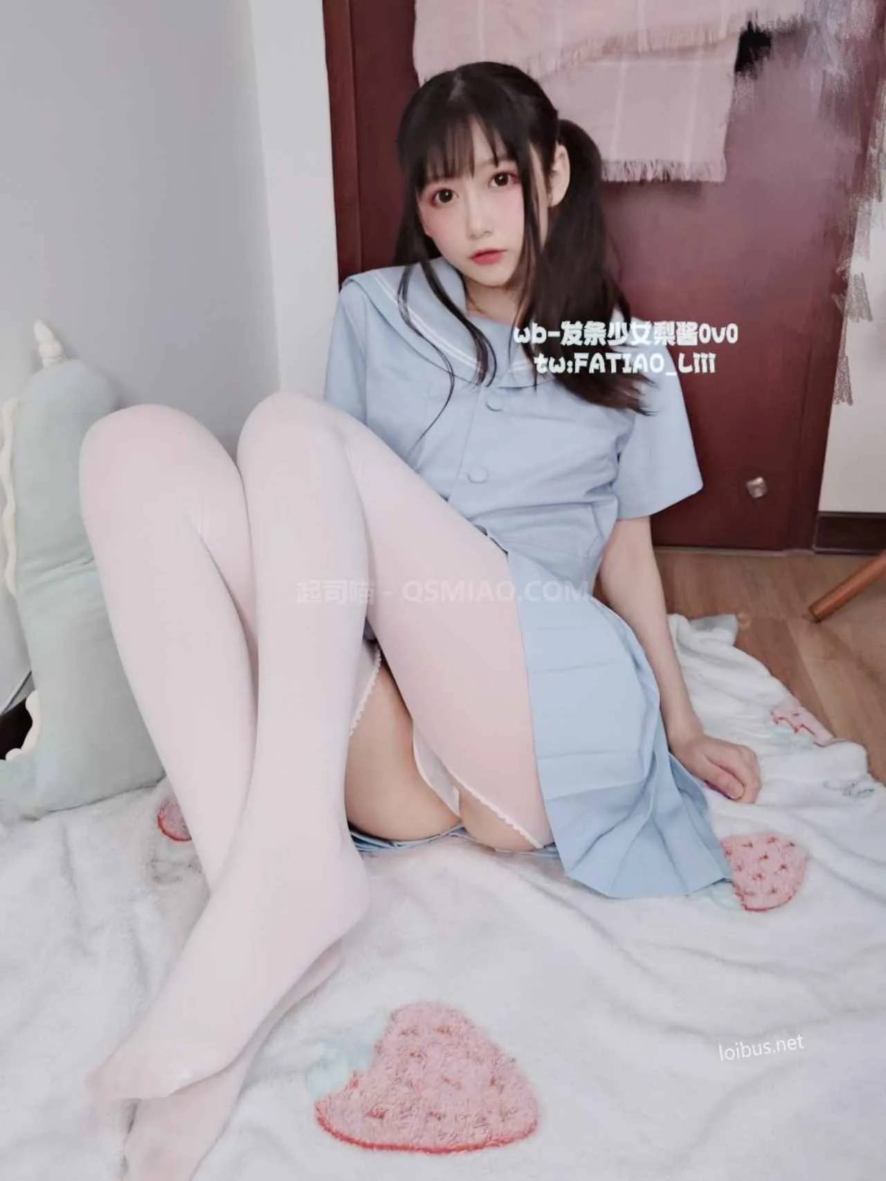 发条少女(迷之呆梨) - NO.037 水蓝jk [41P+3V/258M] - 起司喵