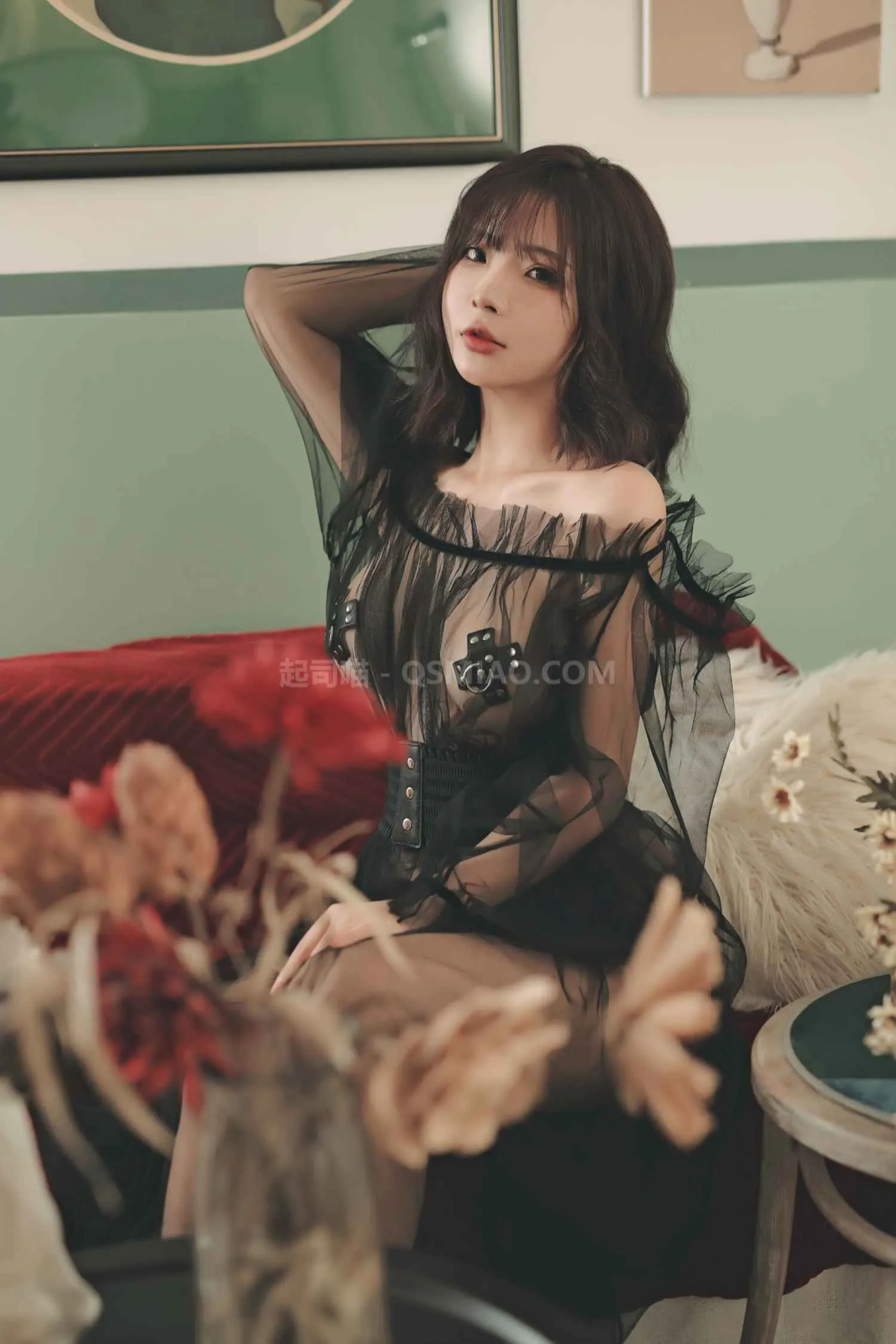 图片[2] - Yuuhui玉汇 – NO.021 爱欲之神+黑纱朦胧+绳缚 [104P+1V/2G] - 起司喵